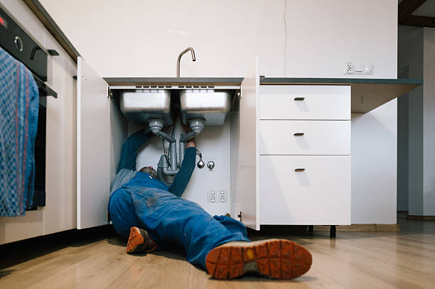 Professional Drain Cleaning technician working in Barhamsville, VA